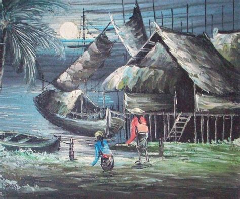Thanks for the visit, comments, awards, invitations and favorites. 30+ Lukisan Pemandangan Kampung Nelayan