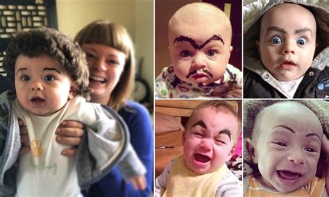 Drawing Eyebrows On Babies Is The Latest Internet Hit Funny Eyebrows