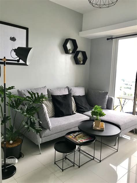 My Dream Living Room ️ The Black White And Grey Combination And Touch