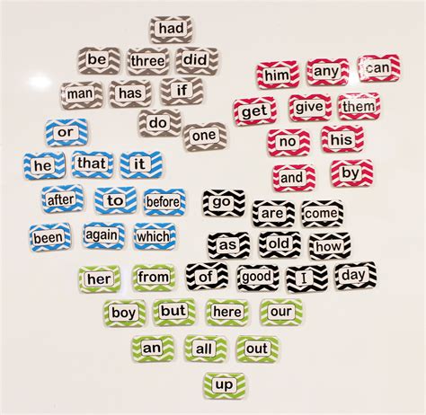 Die Cut Magnetic Sight Words 1st 100 Level 1 Bell 2 Bell