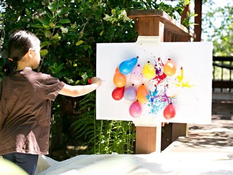 Hello Wonderful Balloon Dart Painting With Kids