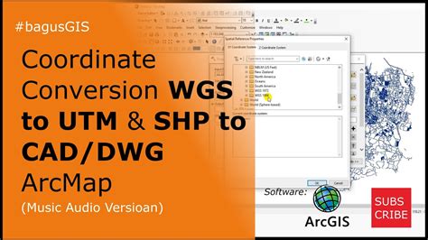 Arcgis Coordinate Conversion Wgs To Utm Conversion Shp To Cad Dwg