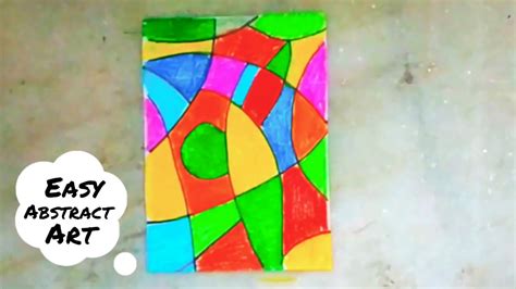 Easy Abstract Art Step By Step Youtube