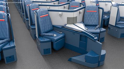 Delta Air Lines Airbus A330 300 Business Class Seats Central 3d Modell