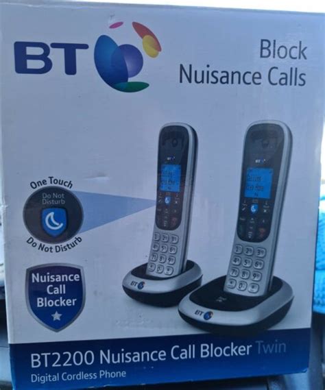 Bt 086902 2200 Nuisance Call Blocker Cordless Phone And Twin Handset