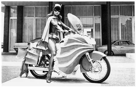 Yvonne Craig Batgirl On Motorcycle Batman Tv Show Vintage Photo T