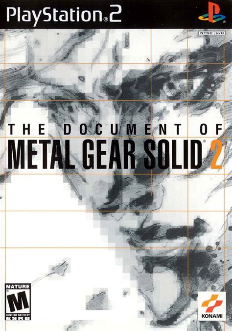 Document Of Metal Gear Solid 2 Sony Playstation 2 Game