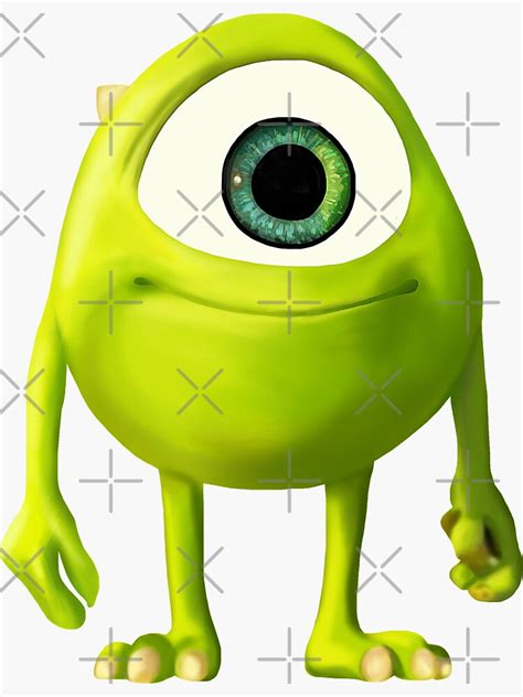 Baby Mike Wazowski Original Drawing Sticker For Sale By