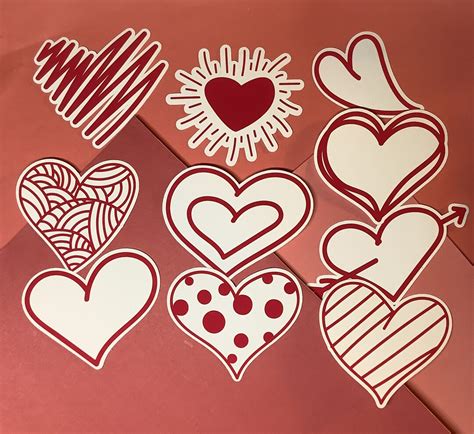 Love Sticker Pack Valentines Day Stickers Love Vinyl Etsy