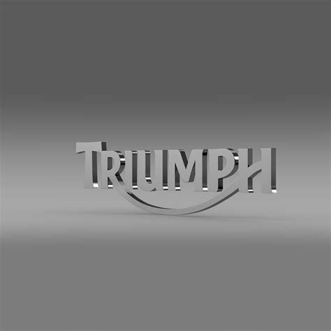 Triumph 3d Logo 3d Model Flatpyramid