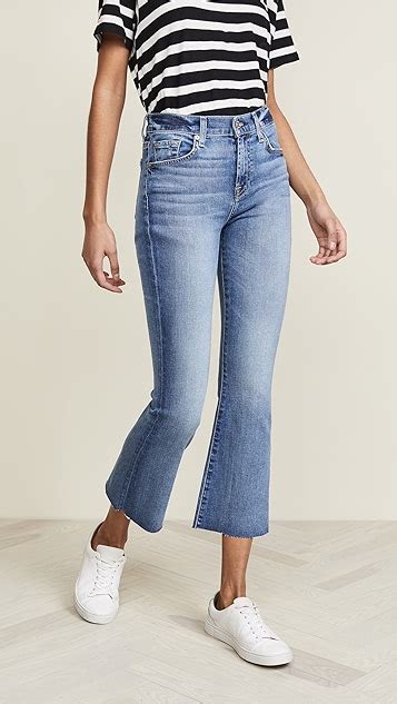 7 For All Mankind High Waist Slim Kick Jeans SHOPBOP The Style