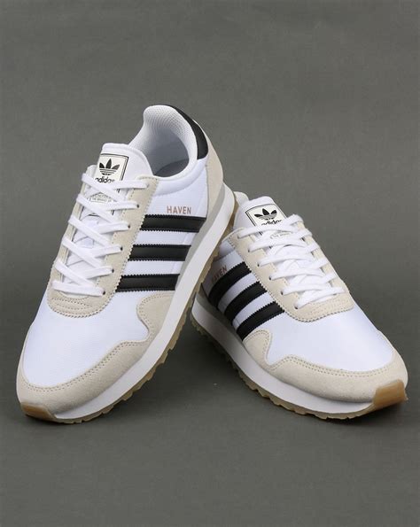 Adidas size l black cycling clothing. Adidas Haven Trainers White/Black/Gum,originals,runner ...