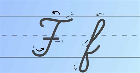 Cursive F: Learn to Write the Cursive Letter F - My Cursive