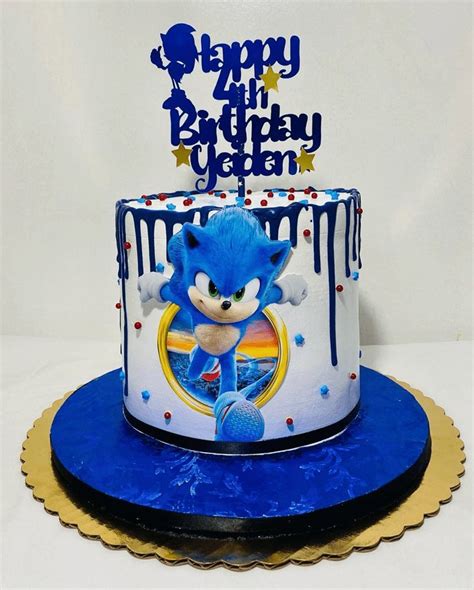 Sonic Birthday Cake Design Ideas