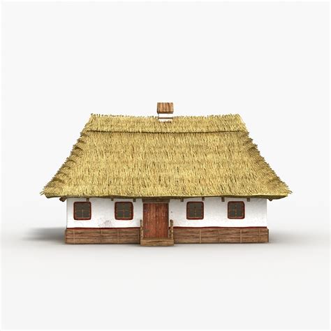3d Village Houses Model