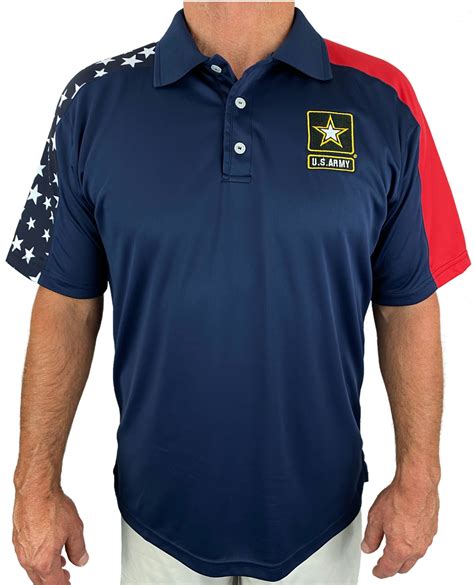 Us Army Patriotic Polo Shirt Usmc Blue Ae Sport Made In Usa Ae Sport