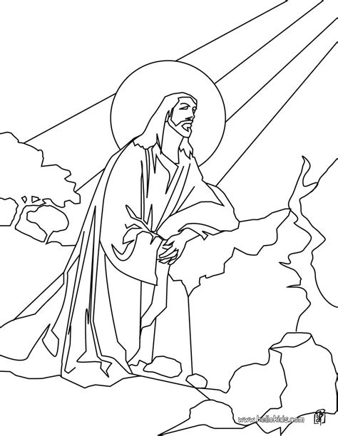 Ascension Of Jesus Coloring Pages