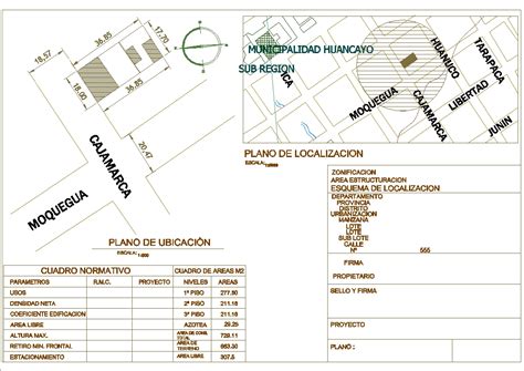 Plano de ubicación y localización en AutoCAD CAD 44 68 KB Bibliocad