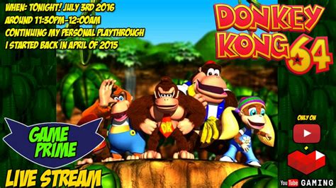 Live Stream Announcement Donkey Kong 64 Wii U Vc Youtube