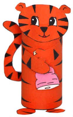 Tiger Toilet Paper Roll Craft