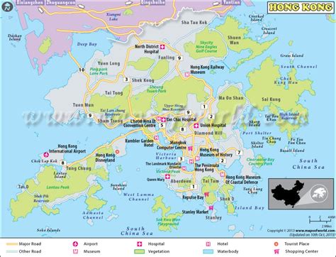 Hong Kong Neighborhood Map