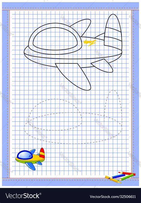 Educational Page For Kids Printable Worksheet Vector Image