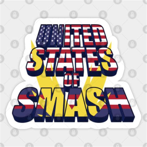 United States Of Smash My Hero Academia Sticker Teepublic Au