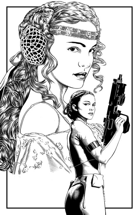 Padme Coloring Page Free Printable Coloring Pages