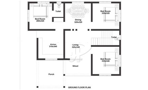 3bhk Single Floor House Plan Home Design Online Free