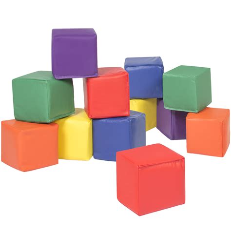 Best Choice Products 12 Piece Soft Big Foam Blocks Play Set For Sensory
