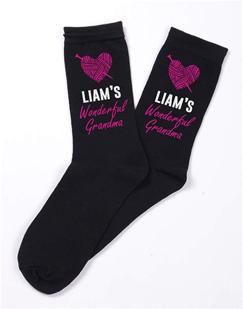 Personalised Wonderful Grandma Socks Hamperlicious