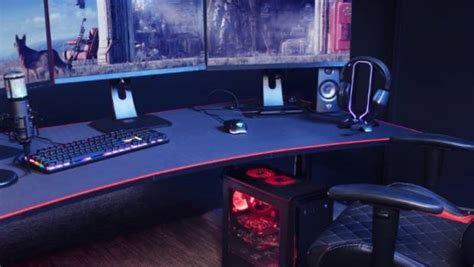 Trust Introduces Its Gxt 1190 Xxl Magnicus Gaming Desk With Wireless