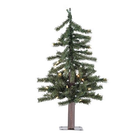 Vickerman Natural Alpine Christmas Tree With Clear Lights And Reviews
