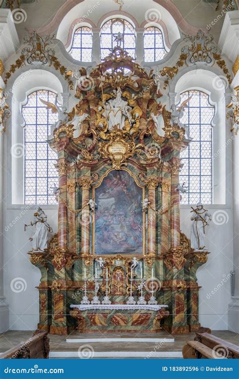 Feb 1 2020 Steingaden Germany Rococo Style Altar In Pilgrimage