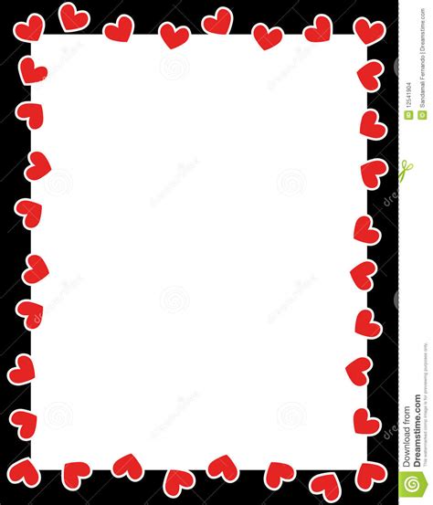 Free Red Heart Outline Border Clipart Clipground