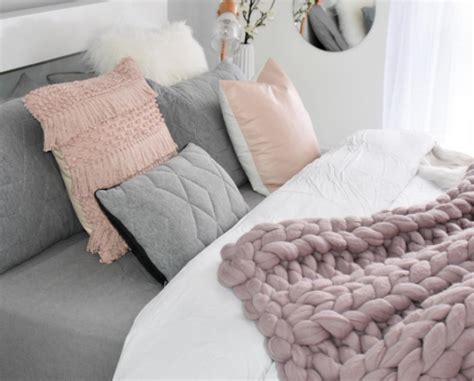 Merino Wool Throw Blanket Double Ribbing Pattern Bed Mattress Sizes