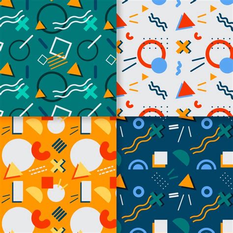 Free Memphis Pattern Pack Free Vector Nohatcc