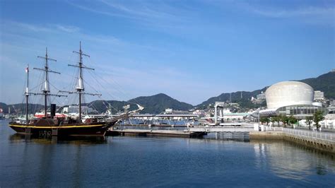 Nagasaki Port Nagasaki Sailing Sailing Ships