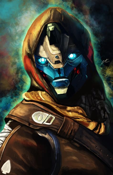 Painting Of Cayde From Destiny Done In Procreate Painting Darth Vader Master Chief