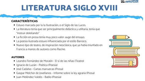 Literatura Española Del Siglo Xviii Resumen Autores Y Características