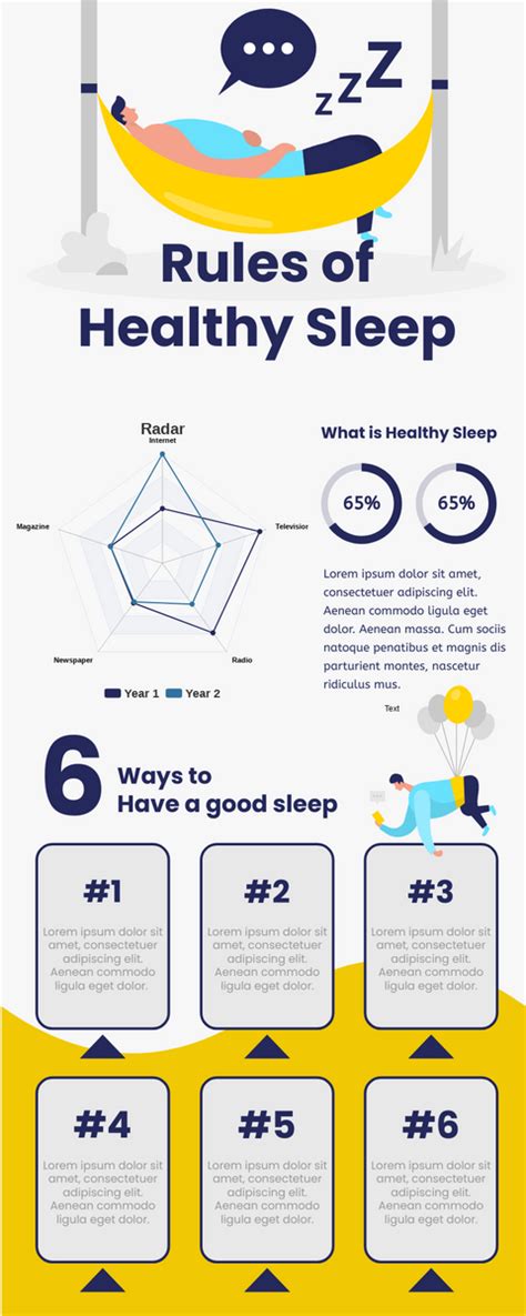 Rules Of Healthy Sleep Infographic 信息图表 Template