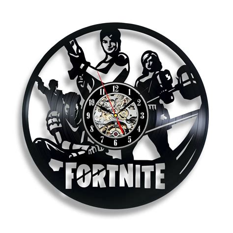 Fortnite Vinyl Clock Epic Games Decor Best T For Gamer Battle Royale