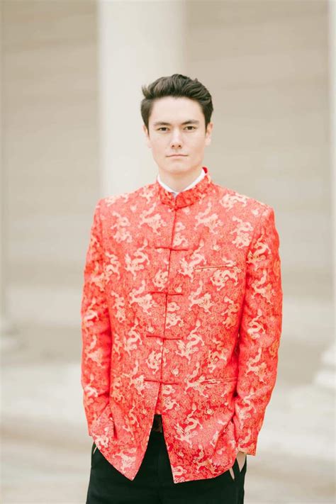 Chinese Wedding Mens Brocade Jacket East Meets Dress Shang Jacket