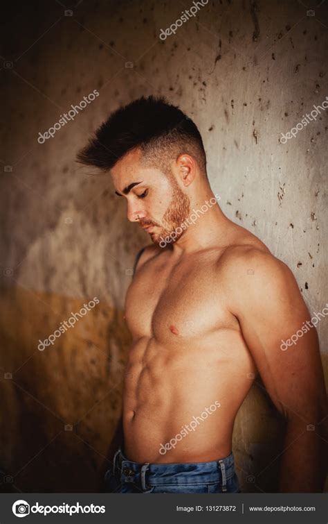 Attractive Guy With Naked Torso Stock Photo By Gelpi 131273872