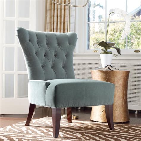 They were the ones that made that cool hollow clinky noise whenever anyone moved through… Josephine Accent Chair from HGTV HOME Furniture | Button ...