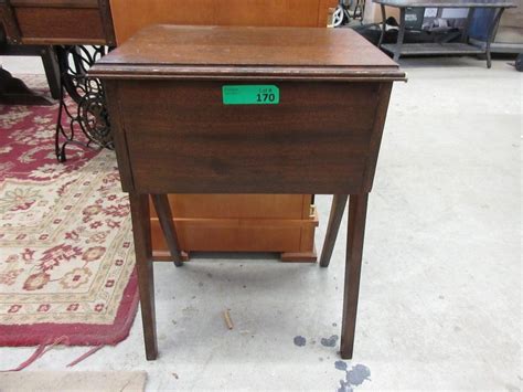 Handmade Solid Mahogany Side Table With Drawer