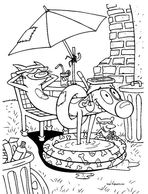 Individuals may freely print these coloring. Kids-n-fun.com | 12 coloring pages of Catdog