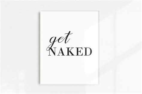 Get Naked Bathroom Printable Wall Decor Funny Bathroom Etsy