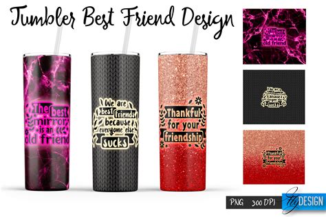 Best Friends Tumbler Png Wrap Tumbler 8 Illustration Par Flydesignsvg
