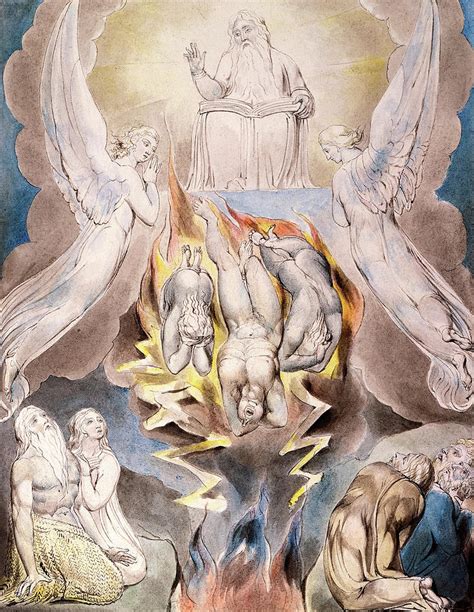 Fall Of Satan Painting By William Blake